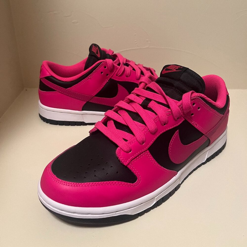 Nike Dunk Low Fierce Pink/Fireberry/Black Sneakers DD1503-604, Size US 10 W